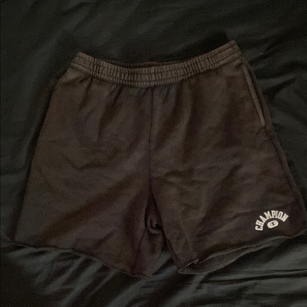 Vintage Champion Black Athletic Shorts